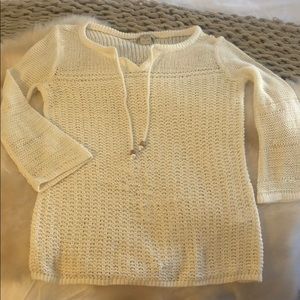 Beige knitted shirt XS
